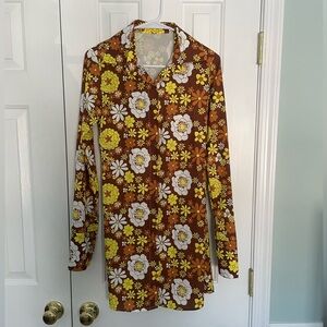 Floral Women’s Shirt Dress